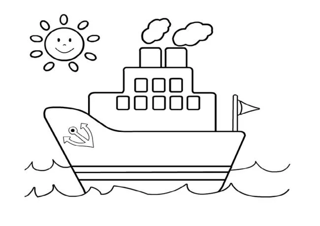Collection of the most beautiful sailing coloring pictures