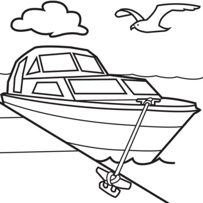 Collection of the most beautiful sailing coloring pictures