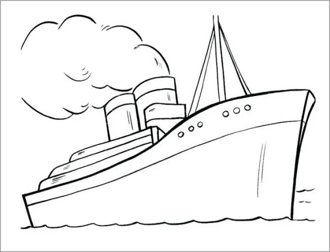 Collection of the most beautiful sailing coloring pictures