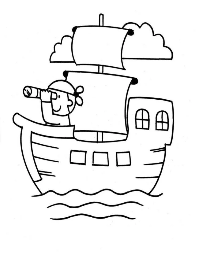 Collection of the most beautiful sailing coloring pictures