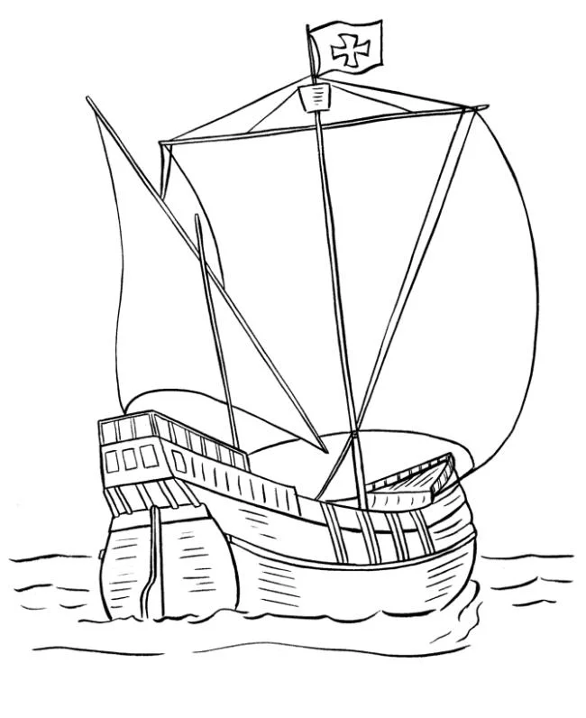 Collection of the most beautiful sailing coloring pictures