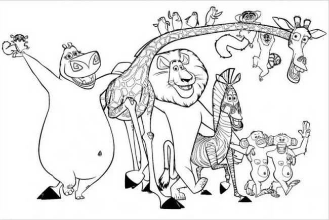 Koleksi gambar mewarnai jerapah terbaik untuk anak-anak