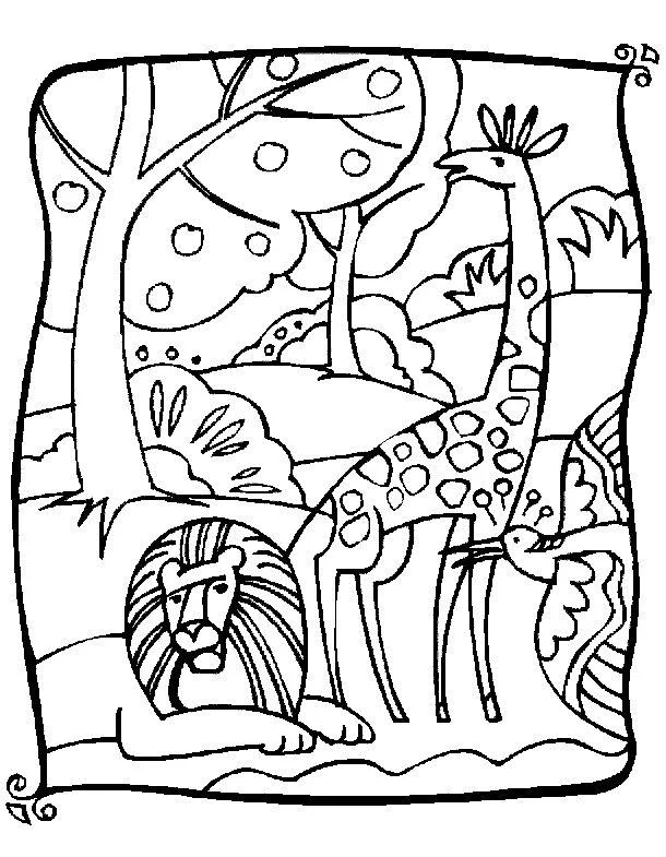 Koleksi gambar mewarnai jerapah terbaik untuk anak-anak