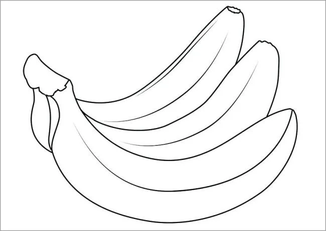 Collection des plus belles images de coloriage de banane