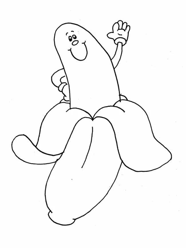 Collection des plus belles images de coloriage de banane