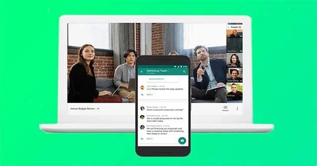 Google Meet و Google Chat سرویسهای ارتباطی هستند که توسط Google تولید شده اند