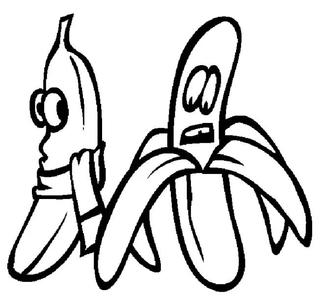 Collection des plus belles images de coloriage de banane