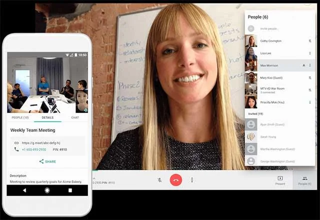 Google Meet برای تماس های گروهی و جلسات است