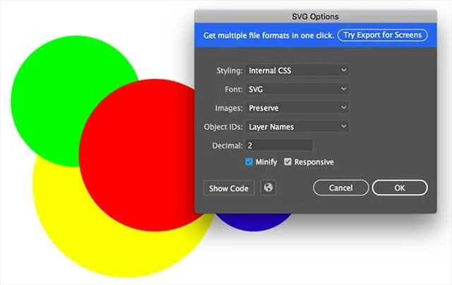 Use SVG format for easier editing