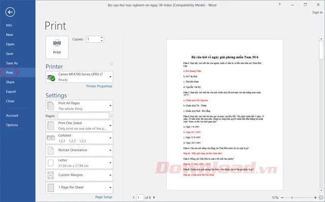 Bekijk de marges voordat u afdrukt