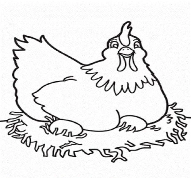 Ringkasan gambar pewarna yang indah untuk ayam bayi
