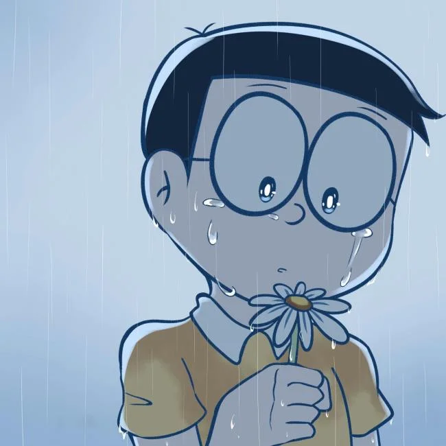 Koleksi gambar sedih nobita yang paling indah