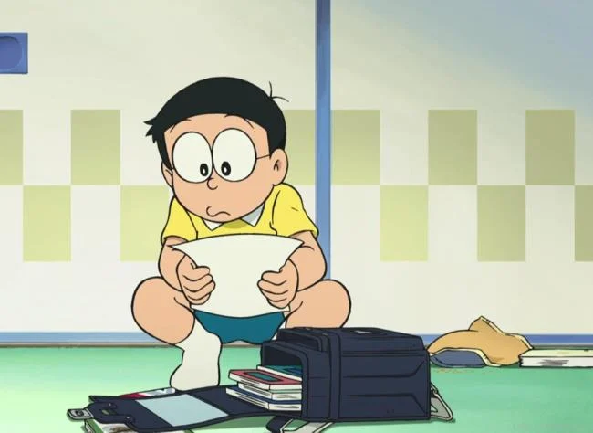 Koleksi gambar sedih nobita yang paling indah