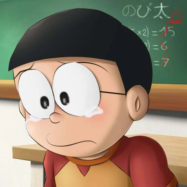 Koleksi gambar sedih nobita yang paling indah