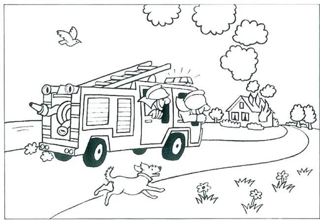 Resumen de fotos de un camión de bomberos