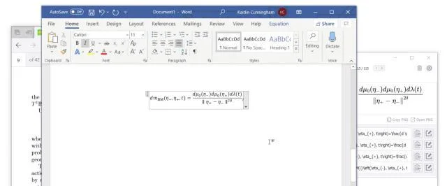 Microsoft Word दस्तावेज़ खोलें और उस कर्सर को रखें जहाँ आप दस्तावेज़ में समीकरण सम्मिलित करना चाहते हैं और चिपकाएँ।