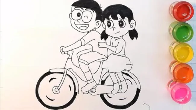 Colección de las más bellas imágenes para colorear de Shizuka para niños