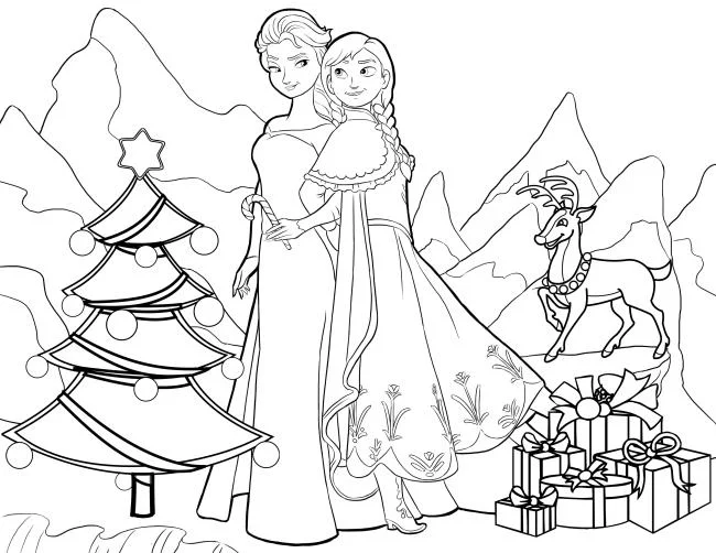 Koleksi halaman mewarnai puteri cantik Elsa