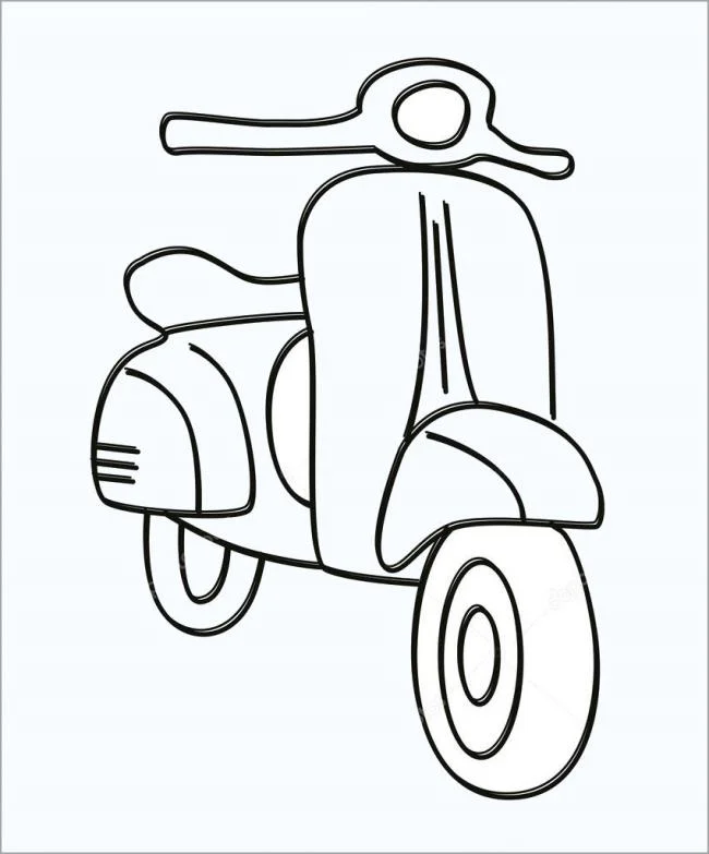 Koleksi gambar mewarna motosikal yang cantik