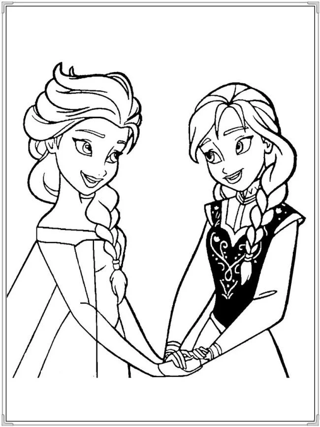 Koleksi halaman mewarnai puteri cantik Elsa