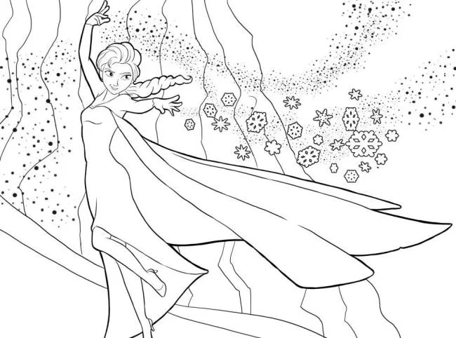 Koleksi halaman mewarnai puteri cantik Elsa