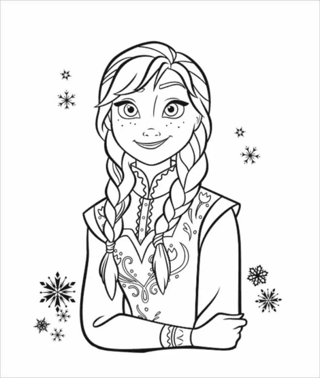 Koleksi halaman mewarnai puteri cantik Elsa