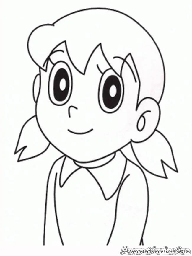 Colección de las más bellas imágenes para colorear de Shizuka para niños