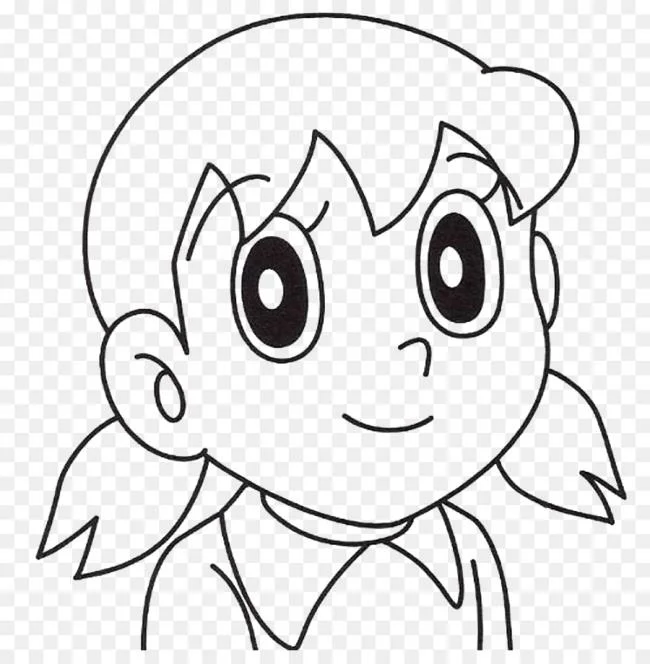 Colección de las más bellas imágenes para colorear de Shizuka para niños