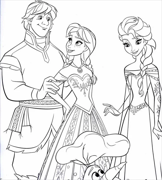 Koleksi halaman mewarnai puteri cantik Elsa