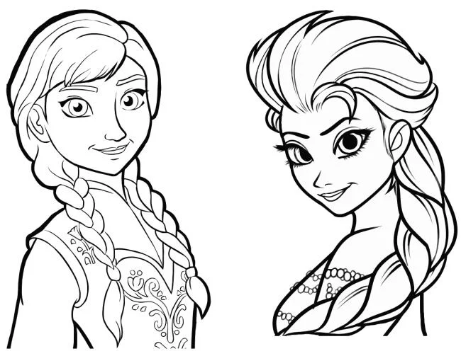 Koleksi halaman mewarnai puteri cantik Elsa