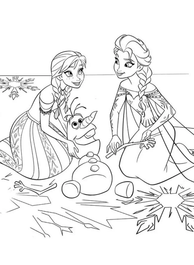 Koleksi halaman mewarnai puteri cantik Elsa