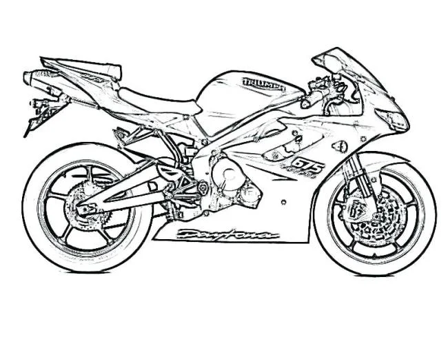 Koleksi gambar mewarna motosikal yang cantik
