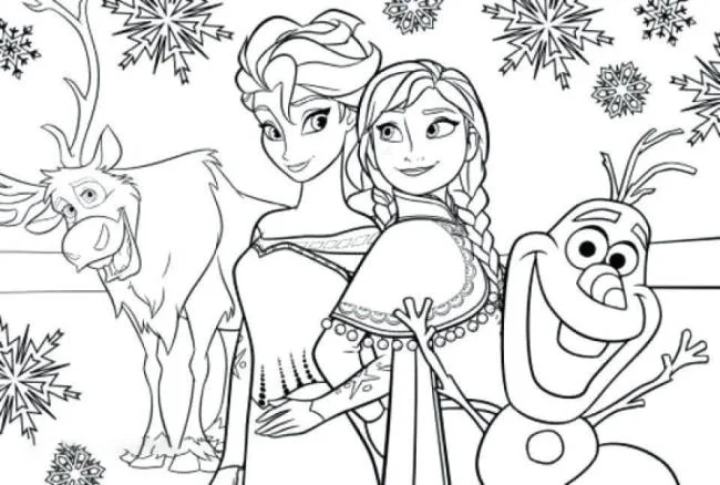 Koleksi halaman mewarnai puteri cantik Elsa