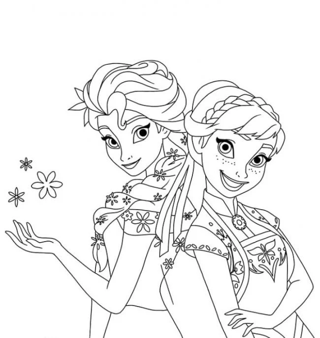 Koleksi halaman mewarnai puteri cantik Elsa