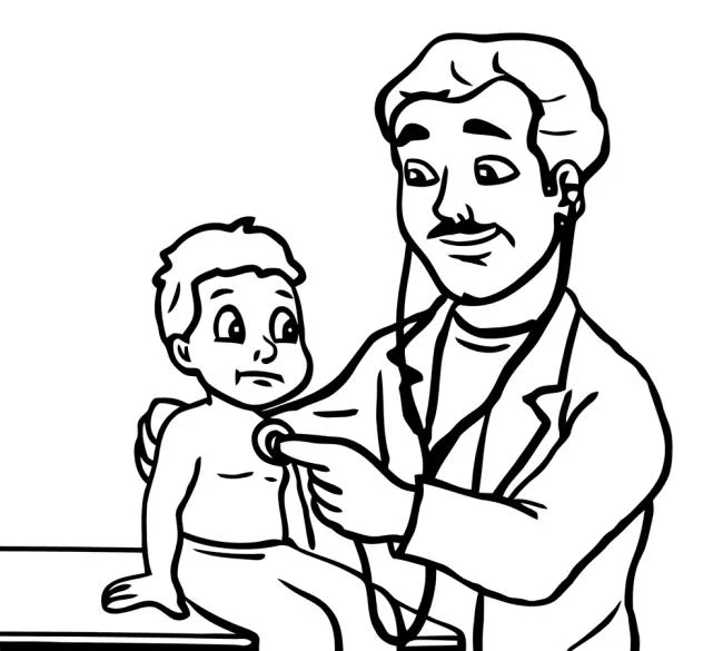 Koleksi gambar pewarna paling indah untuk doktor bayi anda