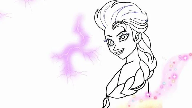 Koleksi halaman mewarnai puteri cantik Elsa