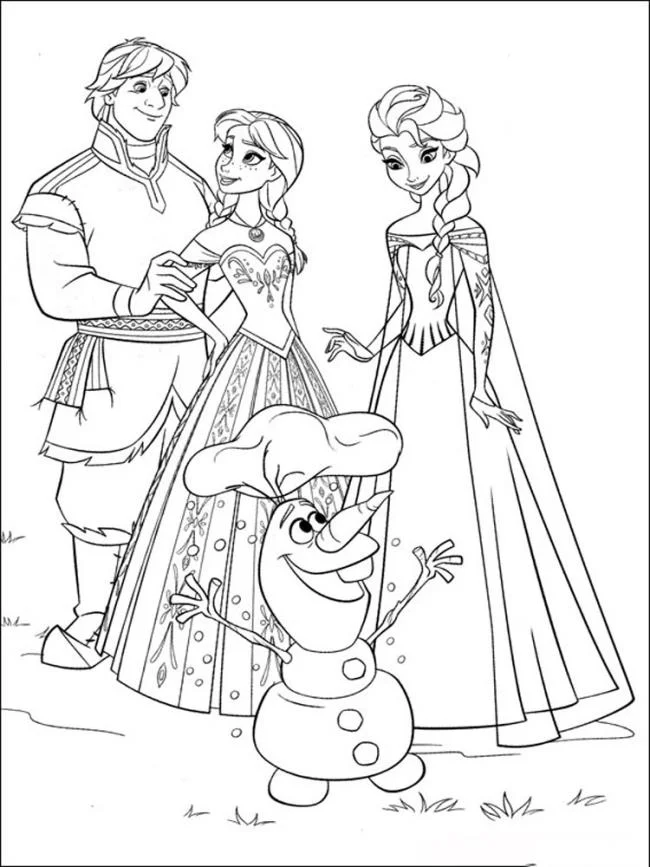Koleksi halaman mewarnai puteri cantik Elsa