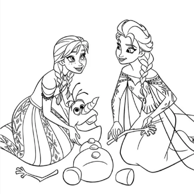 Koleksi halaman mewarnai puteri cantik Elsa