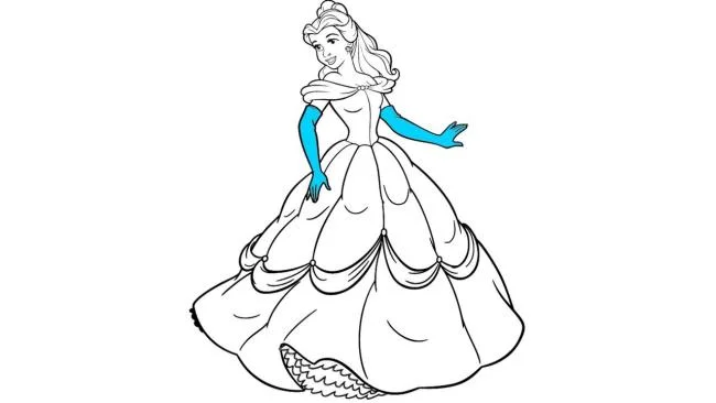 Colección de los más bellos dibujos de princesa para colorear para niños