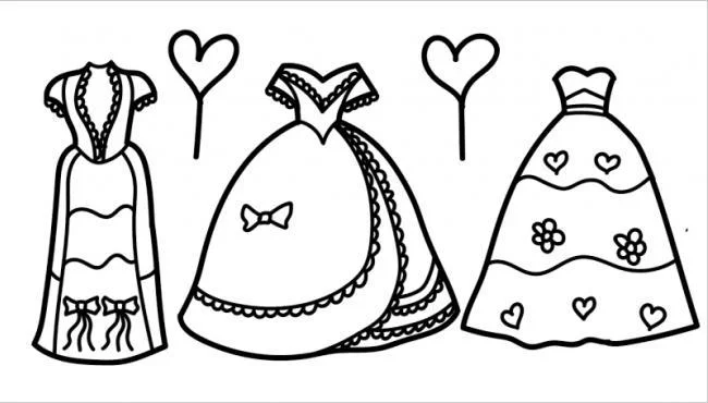 Colección de los más bellos dibujos de princesa para colorear para niños