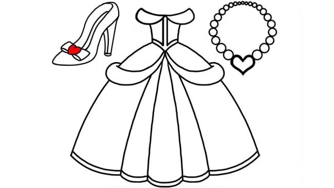 Colección de los más bellos dibujos de princesa para colorear para niños