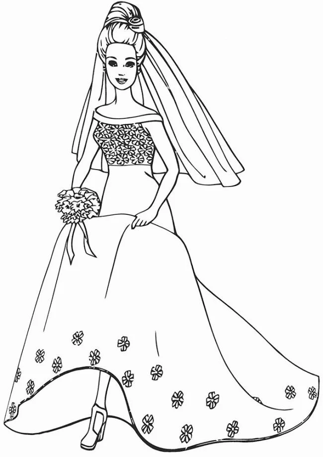 Colección de los más bellos dibujos de princesa para colorear para niños