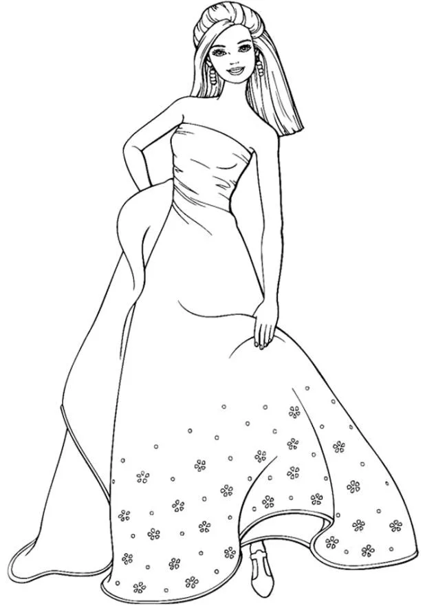 Colección de los más bellos dibujos de princesa para colorear para niños