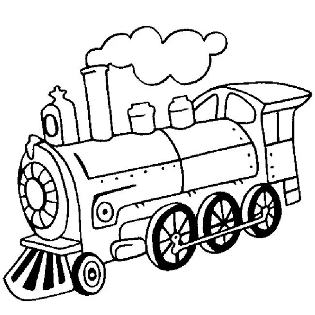 Collection of beautiful train coloring pictures