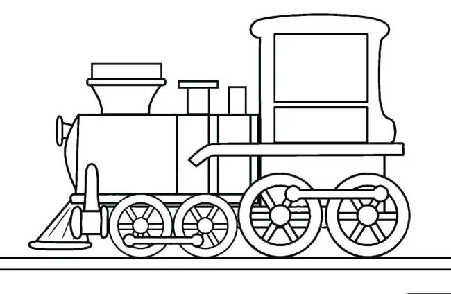Collection of beautiful train coloring pictures