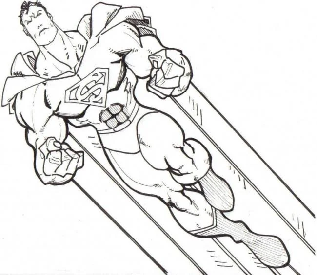 Koleksi gambar pewarna superhero yang indah