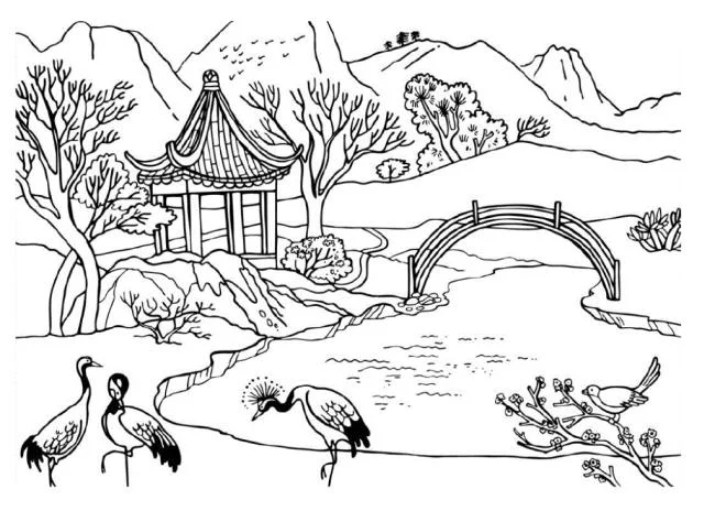 收藏山水畫