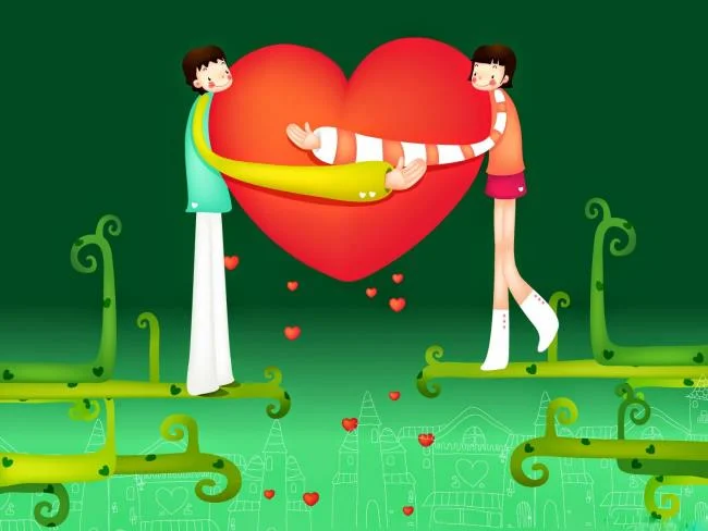 En güzel ve en romantik 3D aşk duvar kağıdı