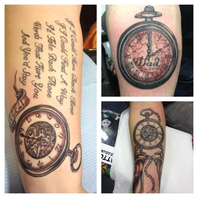 Sugerencia de más de 50 modelos de tatuajes de rosas y relojes extremadamente sexys.