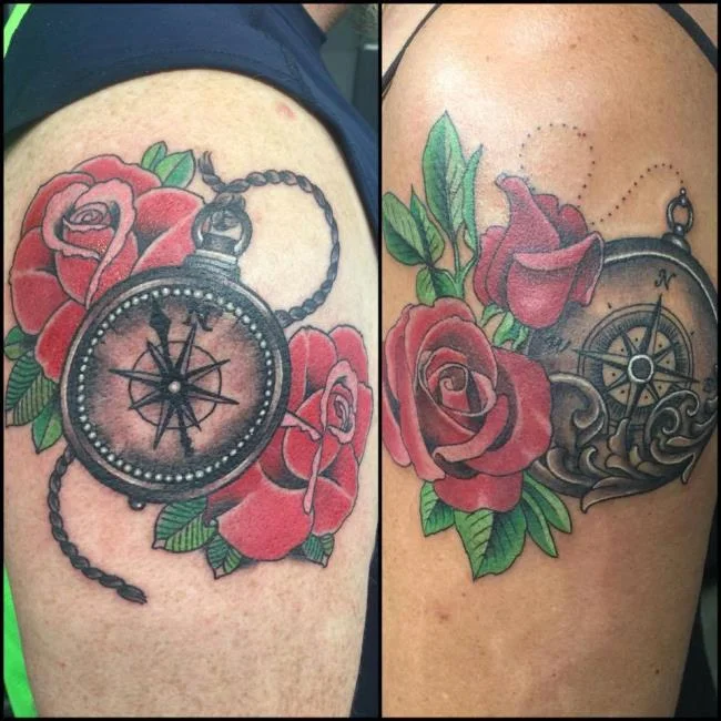 Sugerencia de más de 50 modelos de tatuajes de rosas y relojes extremadamente sexys.